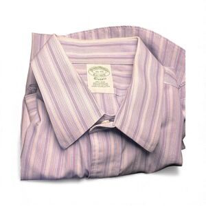 Brooks Brothers Classic Fit Purple Striped Button Down Shirt Men 15\33‎ Supima